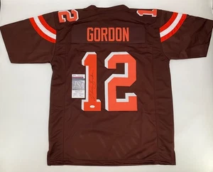 JOSH GORDON CLEVELAND BROWNS SIGNED STITCHED JERSEY JSA WITNESS COA ALL PRO! - Picture 1 of 3