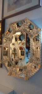 Vintage Venezianer Wandspiegel Muranoglas aus Italien - Bild 1 von 15