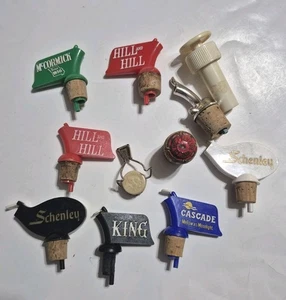 Vintage Ausgießer Stopfen Schnaps Flaschenaufsatz Schenley Hill Cascade McCormick - Bild 1 von 11