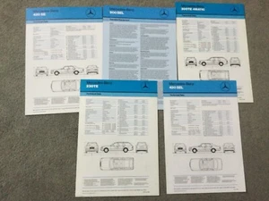 MERCEDES Tech Data and Equip brochures 420SE,230TE,300TE 4 M , 420SEL, 500SEL - Picture 1 of 1