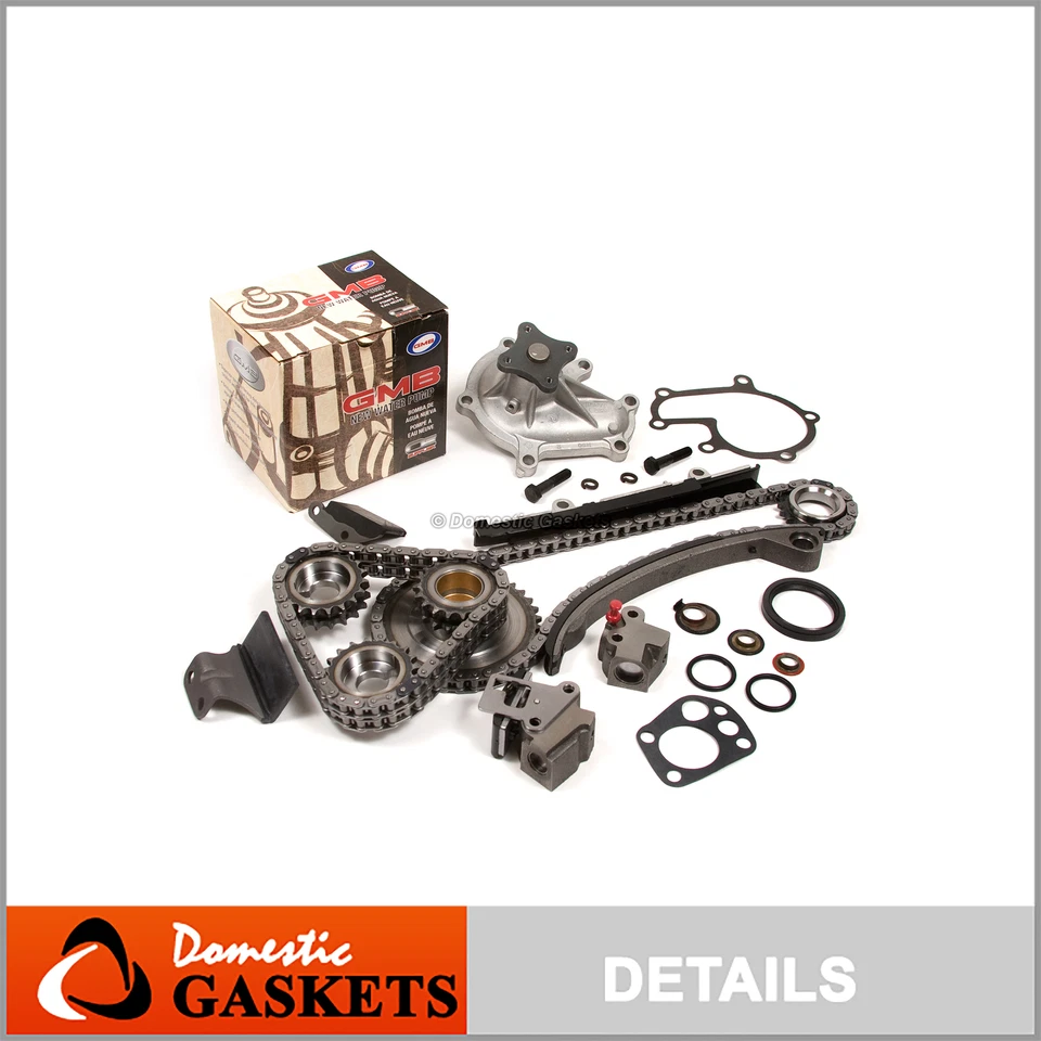 Fit 93-97 日产 Altima 2.4L DOHC 定时链 GMB 水泵套件 KA24DE — 第 1/4 张图片
