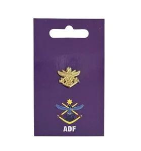 2670 ADF AUSTRALIAN DEFENSE FORCE LOGO 20MM ANZAC LAPEL PIN BADGE ON CARD - Picture 1 of 1