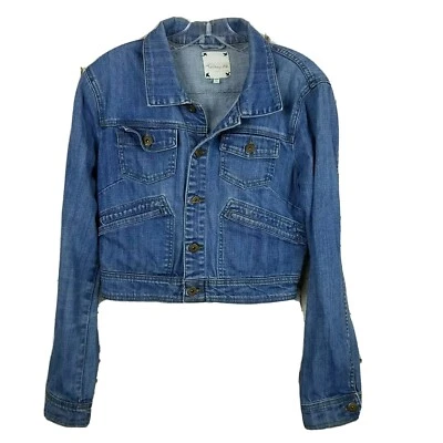 Heritage AE Mujer Chaqueta Vaquera Talla M Azul Denim Media Chaqueta Abrigo Ligero Algodón  Foto 1 de 4