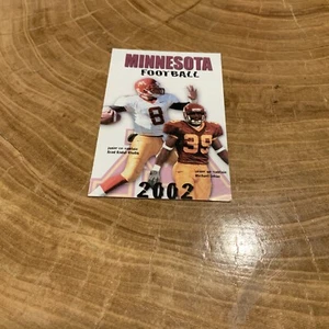 Minnesota Gophers Football kombiniert 2002 & 2003 Spielpläne Big 10 NCAA - Bild 1 von 3