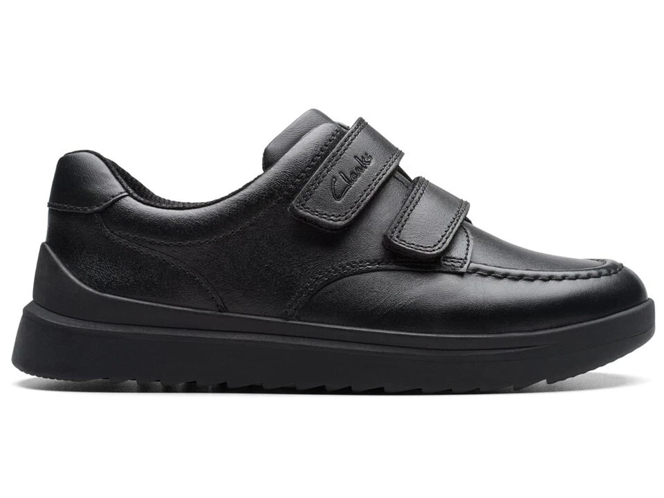 Clarks Kids Youths Goal Style Shoes Leather F & G Fit School Size UK 3-8 - Image 1 of 4