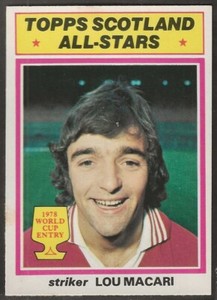 TOPPS-FOOTBALL (SCOTTISH GREEN BACK 1978)-#119- MANCHESTER UNITED - LOU MACARI 