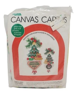 NOS Leisure Arts Canvas Capers Kit #436 Baby Ornament To Stitch Sealed Vintage - Picture 1 of 3