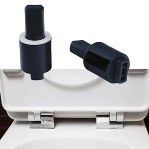 2 teiliger WC Sitz Rotationsdämpfer mit hydraulischem Soft Close Mechanismus - Bild 1 von 12