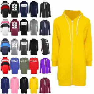 Womens Fleece Hoodie Ladies Hooded Zipper Sweatshirt Jacket Coat Sweater Dress - Picture 1 of 48