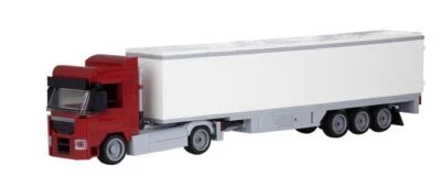 Bluebrixx Truck Augsburg 2-axle with 3-axle suitcase dark red #102845 - Image 1 of 3