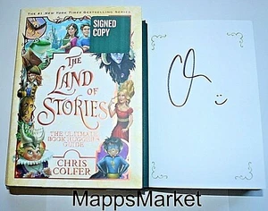 SIGNED The Land of Stories: The Ultimate Book Hugger's Guide 1st CHRIS COLFER - Picture 1 of 11