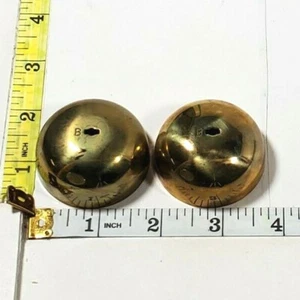 Lot of 2 ~ 1.86 inch Vintage Brass Phone Ringer Bells - 151B - Picture 1 of 2