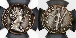 Faustina Sr. NGC VF, 138 - 141 AD, AR Denarius, Posthumous Issue, Ceres Rev. - Picture 1 of 7