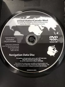 2005-2011 CADILLAC CHEVROLET SAAB NAVIGATION DVD WEST 25976806 VERSION 5.00 - Picture 1 of 12