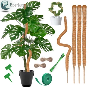 28inch Bendable Moss Pole Monstera Climbing Plants Support Sticks Coconut Coir - Picture 1 of 9