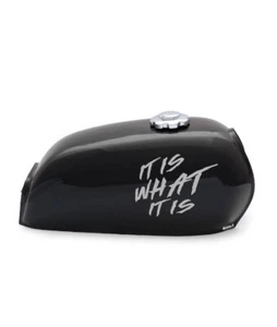 It Is What It Is Sticker X2 Motorcycle Tank Decals Stickers Chopper Bobber 883  - Picture 1 of 1