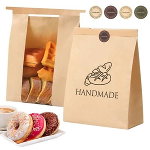 45 Pack Paper Bread Bags for Homemade Baking - Tin Tie Tab Lock Sourdough Bag... - Picture 1 of 6