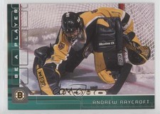 2001-02 ITG Be A Player Memorabilia Emerald /10 Andrew Raycroft #125