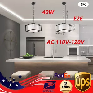 Modern Ceiling Light Industrial Hanging Lamp Living Room Chandelier Home Decor - Picture 1 of 24