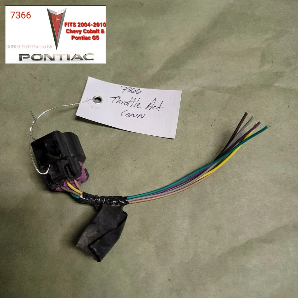 *CONECTOR ACTUADOR ACELERADOR* para 2004-2010 PONTIAC G5 OEM *ENVÍO GRATUITO* Foto 1 de 2