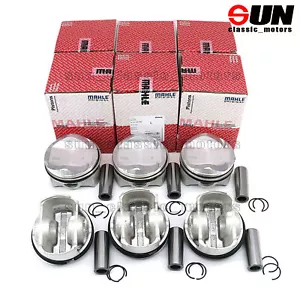 6x Pistons & Rings Set MAHLE Φ85.01mm +0.5 For AUDI S4 S5 A6 A7 A8 Q7 3.0 TFSI - Picture 1 of 5