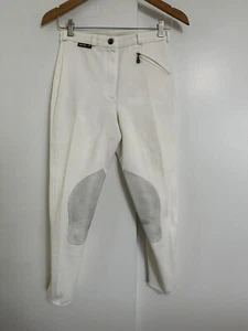 EUROSTAR White/Ivory Knee Patch Cornet Breeches Size 40 Vintage Riding Pants - Picture 1 of 7