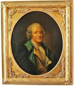 GEMALTE KOPIE "SELBSTBILDNIS" VON JEAN-BAPTISTE GREUZE - Bild 1 von 7