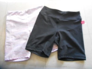 NWT LOT OF 2 GIRLS 90 DEGREE BLACK & STRIPED BERMUDA SHORTS SIZE L(12) - Picture 1 of 9