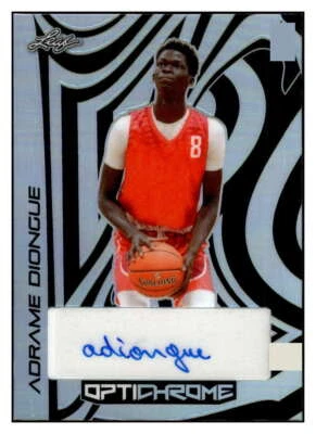 ADRAME DIONGUE RC AUTO 2022-23 Leaf Optichrome /7 Prismatic Autographs  ID:64721 - Image 1 of 2