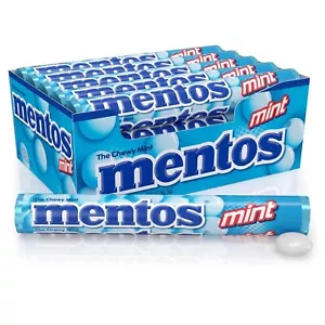 30x Mentos Chewy Mint Candy Roll Mint Pack of 30 Rolls 28.6g Each Chewy Dragees - Picture 1 of 5