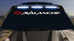 Chevy Avalanche Window Decal Sticker Vinyl Graphics Truck Sticker - Picture 1 of 1