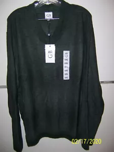 NWT Geoffrey Beene XXL Pine Striped (GREENS) SUPER SOFT Pullover SWEATER MSRP$75 - Picture 1 of 3