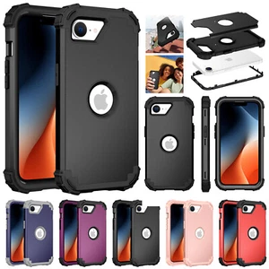 Funda protectora resistente a prueba de golpes de triple capa para teléfono iPhone 16 Pro Max/16e - Imagen 1 de 49