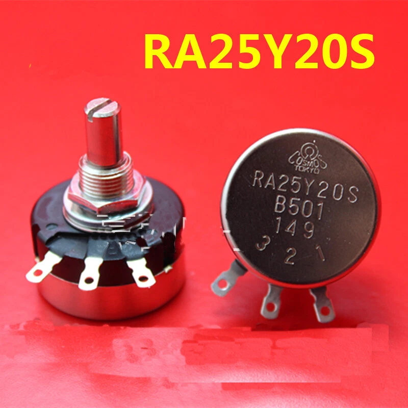 COSMOS RA25Y20S B501 500R OHM 1.2W single coil Wirewound Potentiometer TOCOS - Image 1 of 1