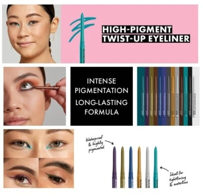 NYX Retractable Eye Liner - Waterproof, Twist-up Eye Liner Pencil, White - Image 1 of 3