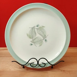 Wedgwood Of Etruria Woodbury 10in Dinner Salad Plate Mint Green Border Exc Cond - Picture 1 of 7