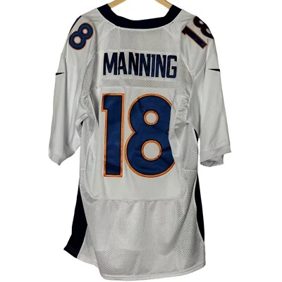 Camiseta Peyton Manning #18 Denver Broncos 56 cosida blanca Foto 1 de 4