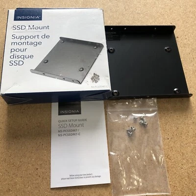 Insignia 2.5" Solid State Drive SSD Mount - 2.5'' to 3.5'' Drive Bay Desktop PC - Image 1 of 4
