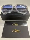 Cazal Square 607- COL.002 Clear Frame Lenses blue Gradient Unisex Sunglasses