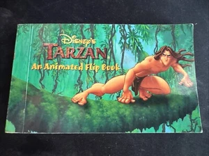 Disney Tarzan animiertes Klappbuch 3 mal 5 Zoll 1999 EUC - Bild 1 von 2