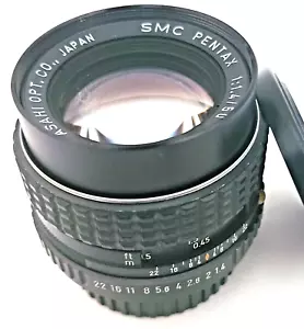 SMC PENTAX 50mm F/1.4 Lens PK K mount No. 1525551 VG+ - Picture 1 of 7