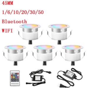 Low Voltage Multi-Color RGB 1.77" LED Deck Lights Kit Stairs Landscape Lighting - Picture 1 of 17
