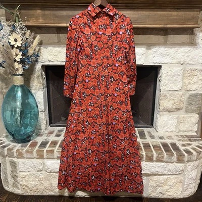 Vintage Handmade 60s 70s Floral Maxi Dress - Image 1 of 4