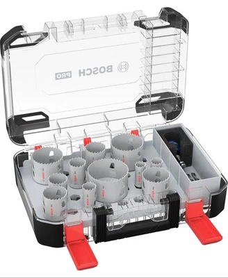 Bosch 13x PRO Multi Material Power Change Plus Lochsäge-Set Transparentes Etui - Bild 1 von 4