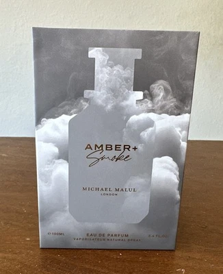 Michael Malul Amber + Smoke 3.4oz 100 ml Eau de Parfum EDP Spray NEW SEALED - Image 1 of 4