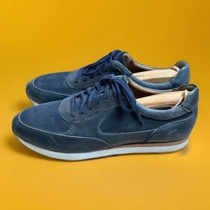 Johnston & Murphy Marineblau Malek Kalbsleder Schnürschuhe Luxus Turnschuhe Herren Größe 9,5 - Bild 1 von 19