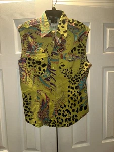 Roberto Cavalli Herren Authentic Sleeveless Shirt Gr. MEDIUM Italy TOP - Bild 1 von 1