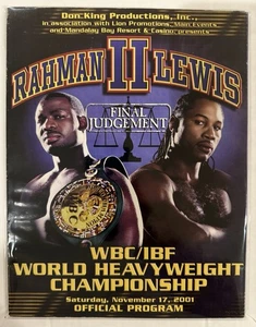 Hasim Rahman vs Lennox Lewis II Boxing Program (2001) Mandalay Bay, Las Vegas - Picture 1 of 1