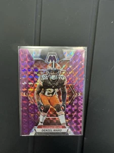2023 Panini Mosaic - Denzel Ward #52 No Huddle Purple Mosaic Prizm /50 - Picture 1 of 2