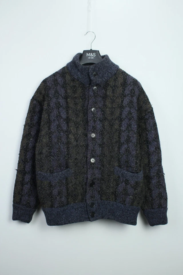 Vintage MISSONI Reversible WOOL Multicolor Knited Bomber Jacket 54 IT XL Supreme - Image 1 of 4